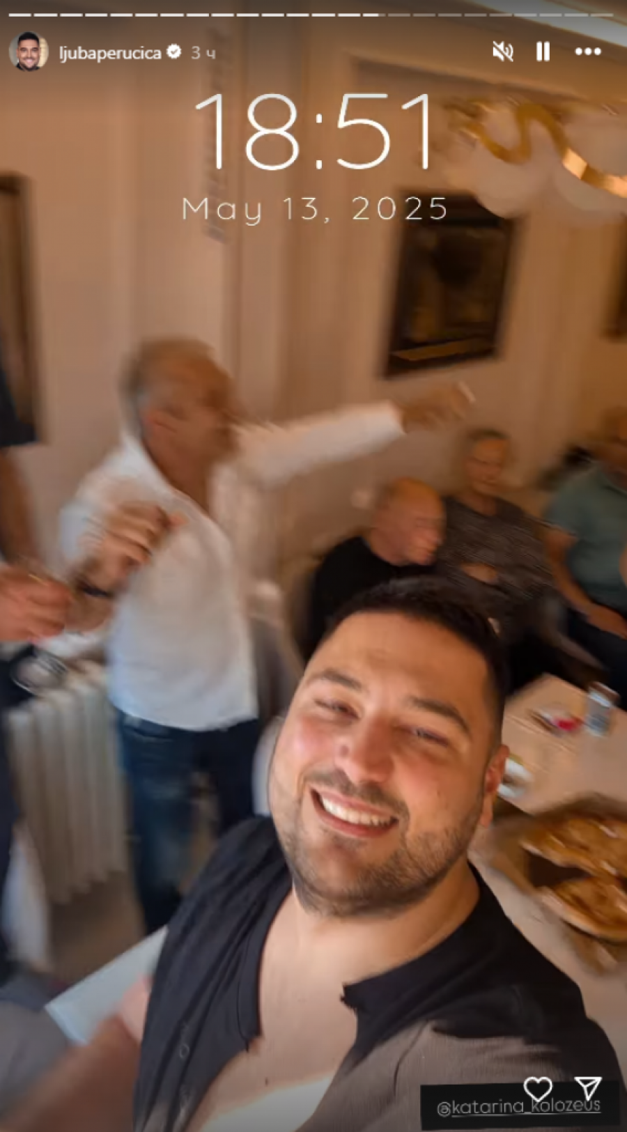 Ljuba na rođendanu kod Dragice Zlatić