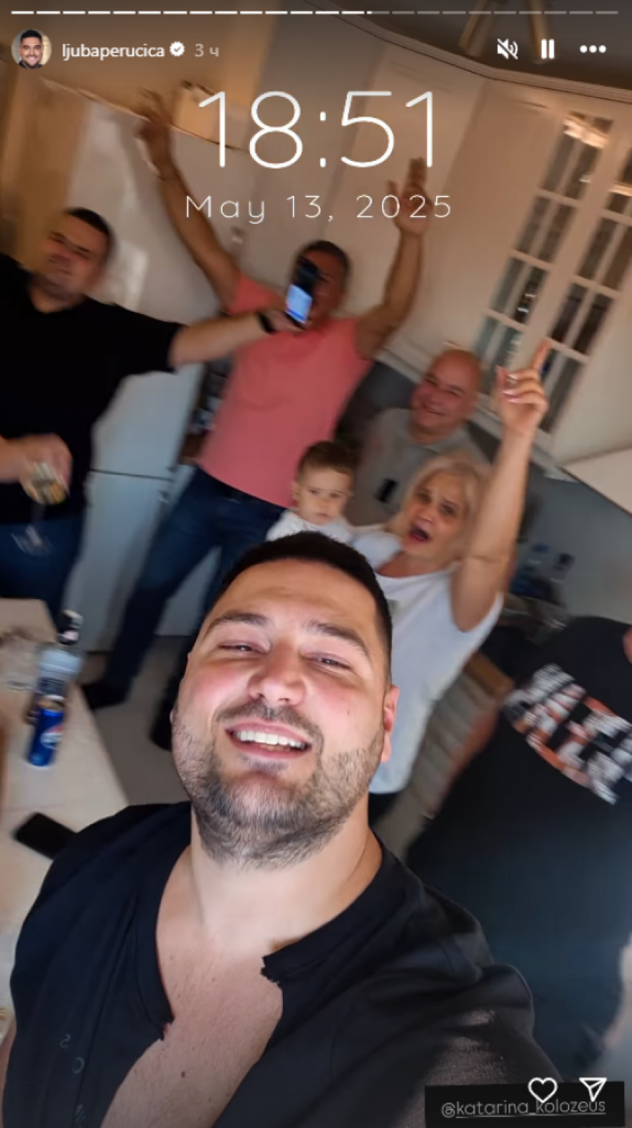 Ljuba na rođendanu kod Dragice Zlatić